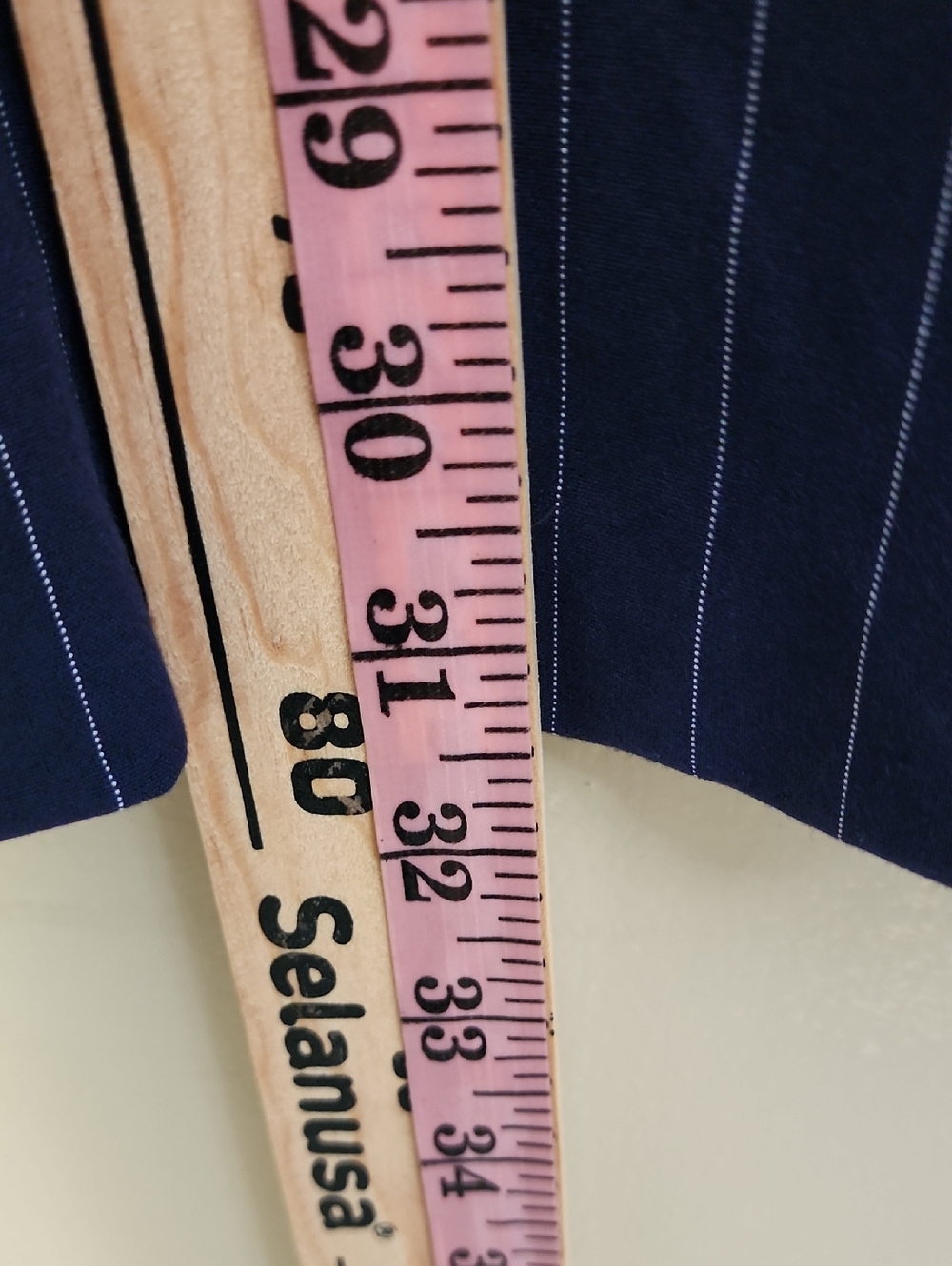 Women's Oversized Blazer Navy/White Pinstripe, Wild Fable, NEW SZ LARGE - Picture 9 of 11